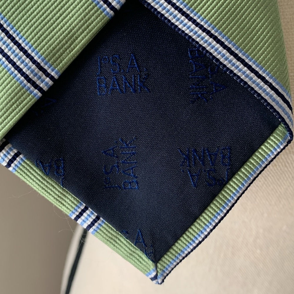 Jos. A. Banks Executive Collection 100% Silk Tie Hand Made long 59" EUC - Picture 5 of 8